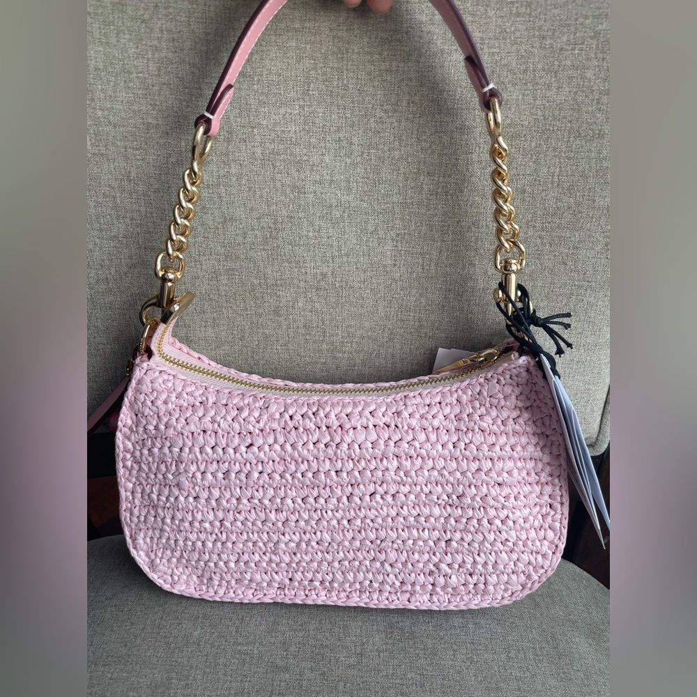 ‼️last 1‼️NWT!Coach straw Teri Shoulder Bag(COACH CBH59)fast shipping - Picture 2 of 8